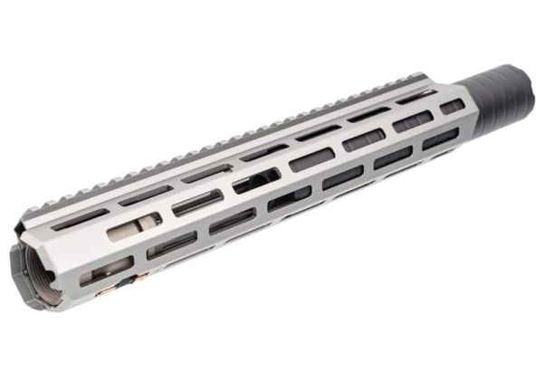 C&C Tac SDスタイル 12インチ M-LOKハンドガードレイル（SDスタイル ダミーサイレンサー付き、14mm逆スクリュー）ロングハンドガードキット