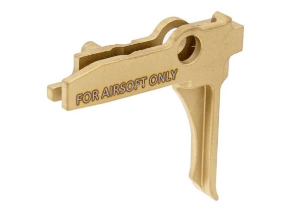 C&C Tac Tokyo Marui MWS GBBR AT* フラットトリガー - 金(きん) (CNC ステンレススチール)
