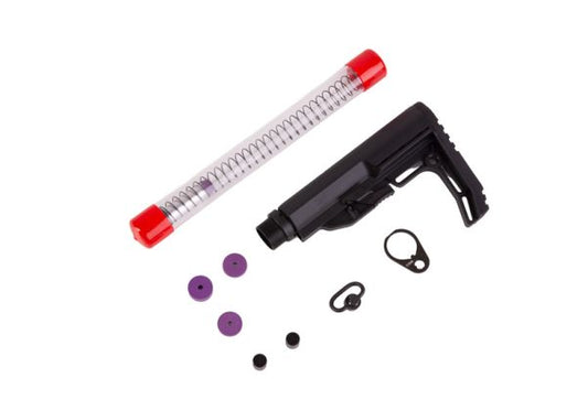 CYMA CGS MFスタイルストック + 6ポイントバッファーーチューブコンボセット（標準バージョン） - ブラック
