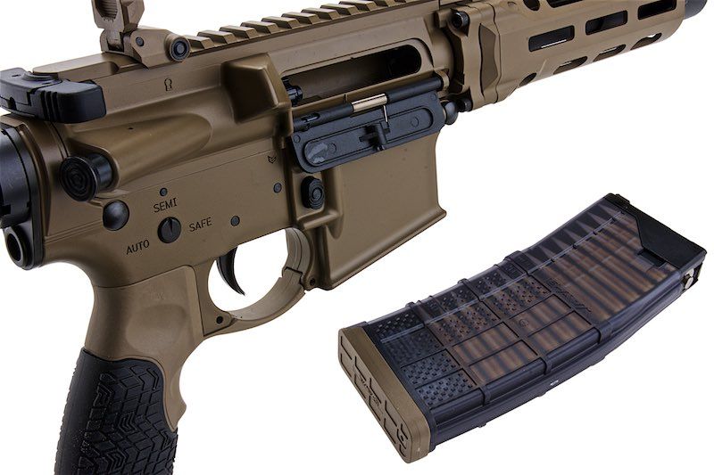 EMG ダニエル ディフェンス DDM4 PDW GBB ライフル (CYMA CGS システム) - FDE