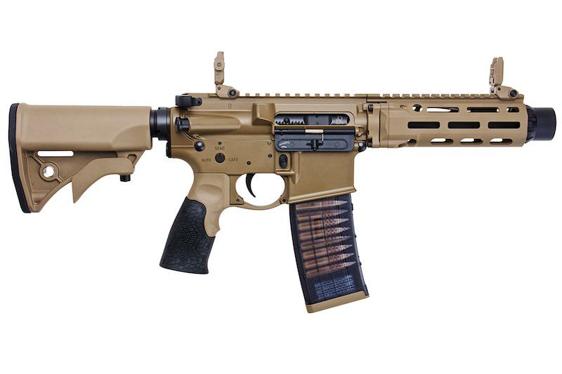 EMG ダニエル ディフェンス DDM4 PDW GBB ライフル (CYMA CGS システム) - FDE