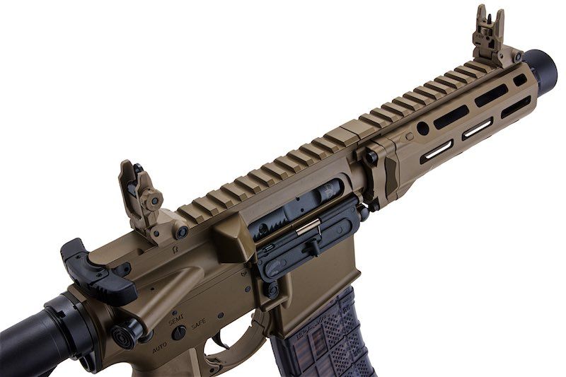 EMG ダニエル ディフェンス DDM4 PDW GBB ライフル (CYMA CGS システム) - FDE