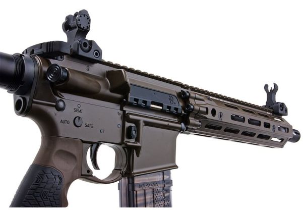 EMG ダニエル ディフェンス DD MK18 RIII PDW エアソフト GBB ライフル (CYMA CGS システム) - ブラウン