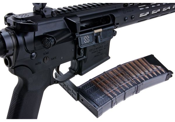 EMG NOVESKE N4 エアソフト GBB ライフル (13.5 インチ、CYMA CGS システム) - ブラック