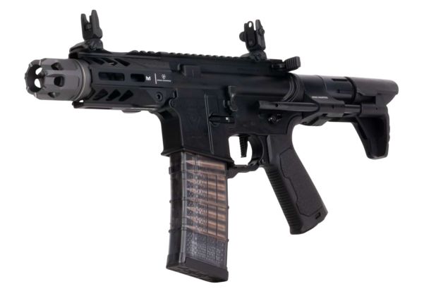 EMG Strike Industries AR Strike Raider ショートバレル GBB エアソフト M4 ライフル (CYMA CGS システム) - 4 インチ BK