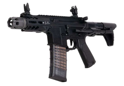 EMG Strike Industries AR Strike Raider ショートバレル GBB エアソフト M4 ライフル (CYMA CGS システム) - 4 インチ BK