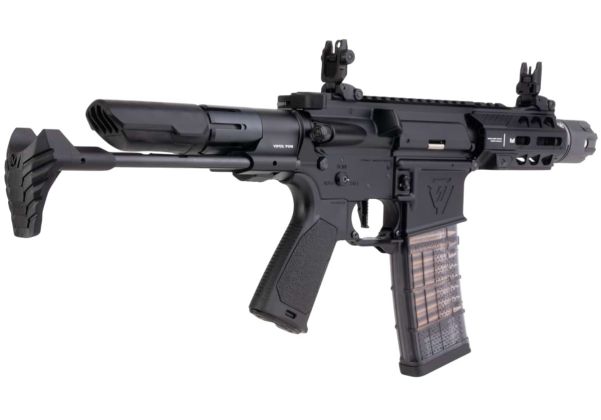 EMG Strike Industries AR Strike Raider ショートバレル GBB エアソフト M4 ライフル (CYMA CGS システム) - 4 インチ BK