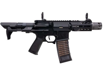 EMG Strike Industries AR Strike Raider ショートバレル GBB エアソフト M4 ライフル (CYMA CGS システム) - 4 インチ BK