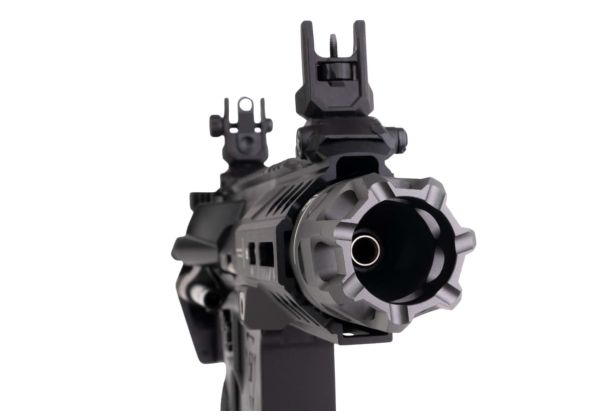 EMG Strike Industries AR Strike Raider ショートバレル GBB エアソフト M4 ライフル (CYMA CGS システム) - 4 インチ BK