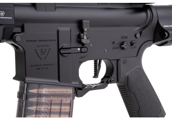 EMG Strike Industries AR Strike Raider ショートバレル GBB エアソフト M4 ライフル (CYMA CGS システム) - 4 インチ BK