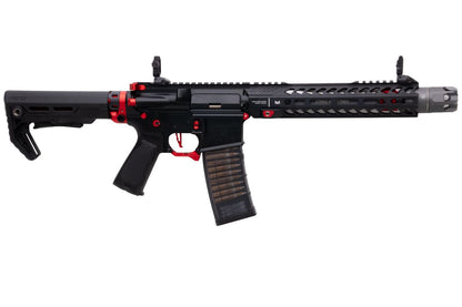 EMG STRIKE INDUSTRIES AR ストライク レイダー SBR GBB エアソフト M4 ライフル (CYMA CGS システム) - 10 インチ BK / RD