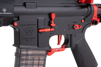 EMG STRIKE INDUSTRIES AR ストライク レイダー SBR GBB エアソフト M4 ライフル (CYMA CGS システム) - 10 インチ BK / RD