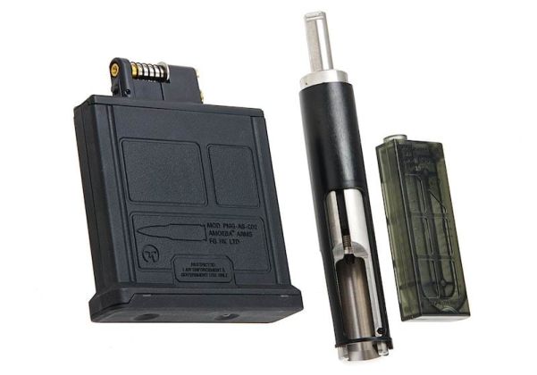 ARES AMOEBA ストライカー CO2 マガジンセット (ボルト、50発エアソフトマガジン、BBリフィル)