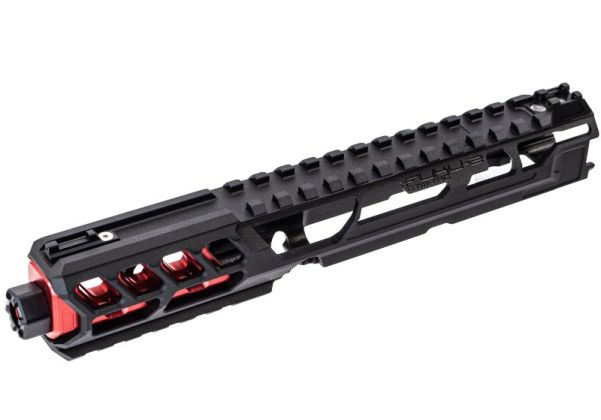CTM TACACTION ARMY AAP01 FUKU-2 アッパーセット - ロングカットアウトバージョン（CNCアルミニウム / アルミ、ブラック/赤）