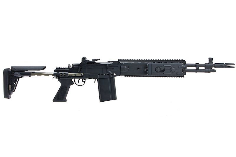 CYMA M14 EBR AEG 強化バトルエアソフトAEGライフル - ブラック（メタル）（CM032G-BK）