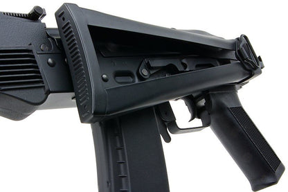 CYMA AKS74M エアソフトガン AEG ライフル スチール製フォールディングストック付き - ブラック (メタル) (CM040)