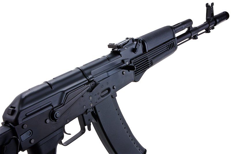 CYMA AK74M エアソフト AEG ライフル 折りたたみ式ストック付き - ブラック (メタル)(CM040C)