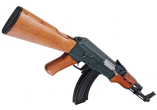 CYMA AK47 エアソフト電動ガンライフル (メタルフレームとリアルウッドハンドガード) (CM042) – AIRSOFT GOGO