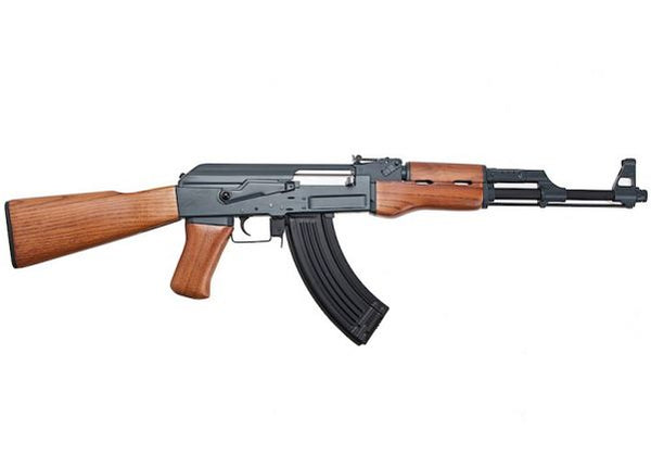 CYMA AK47 エアソフト電動ガンライフル (メタルフレームとリアルウッドハンドガード) (CM042) – AIRSOFT GOGO