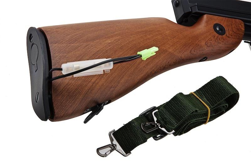 CYMA トンプソン M1928A1 エアソフト SMG AEG (ブラック、イミテーションウッド)(CM051)