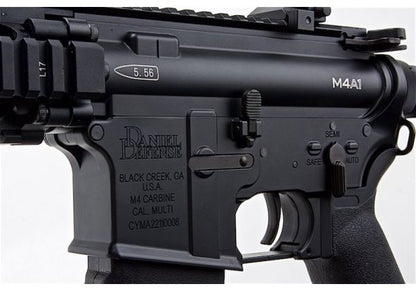 CYMA プラチナ ダニエル ディフェンス M4A1 カービン 12 インチ エアソフト AEG ライフル - ブラック (CM105)