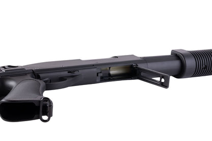 CYMA M870 3 ラウンドバースト マルチショット シェルローディング エアソフト ショットガン (格納式ストック CQB)(CM353)