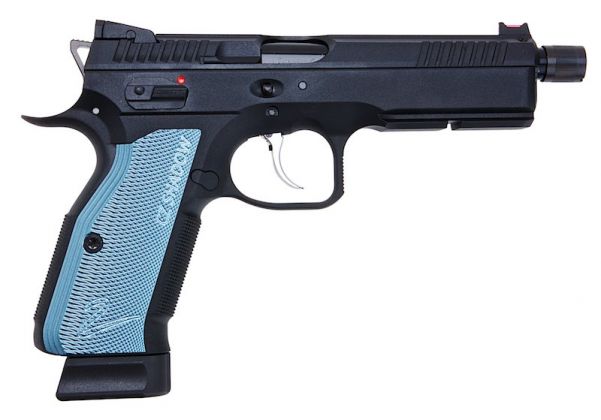 KJ WORKS CZ SHADOW 2 CO2 ピストル (ASG ライセンス) - ネジ付きバレルバージョン