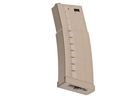 Arcturus 416 マガジン (340 発 AEG DMAG、ハイキャップホイール EMM AEG マガジン) - TAN