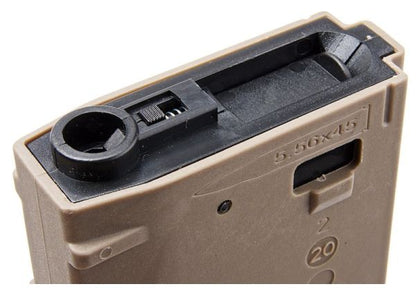 DMAG M4 マガジン (D-DAY) (装弾数300発、ハイキャップフラッシュ EMM AEG マガジン) - TAN