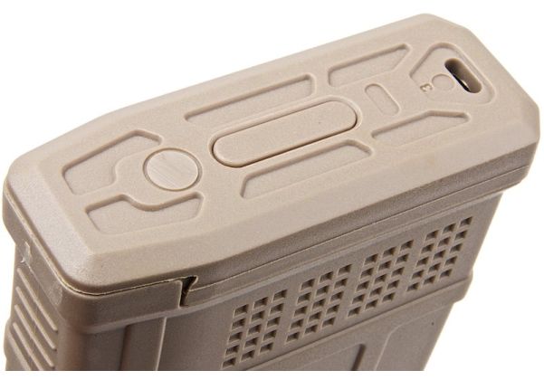 DMAG M4 マガジン (D-DAY) (装弾数300発、ハイキャップフラッシュ EMM AEG マガジン) - TAN
