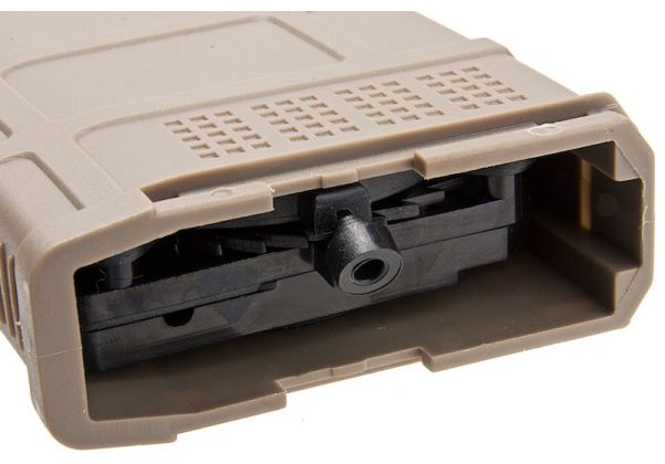 DMAG M4 マガジン (D-DAY) (装弾数300発、ハイキャップフラッシュ EMM AEG マガジン) - TAN