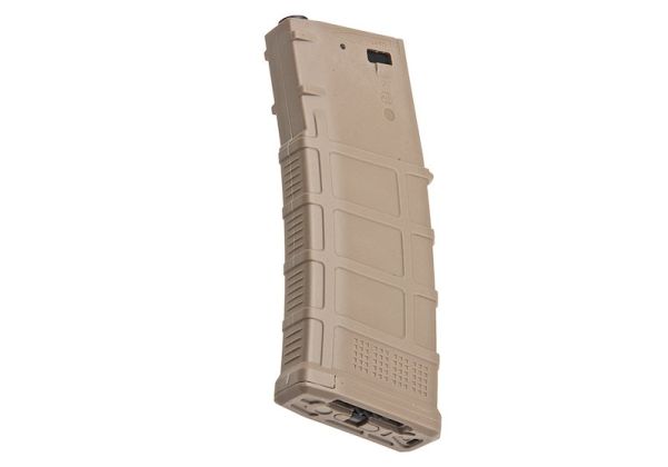 DMAG M4 マガジン (D-DAY) (装弾数340発、ハイキャップホイール EMM AEG マガジン) - タン
