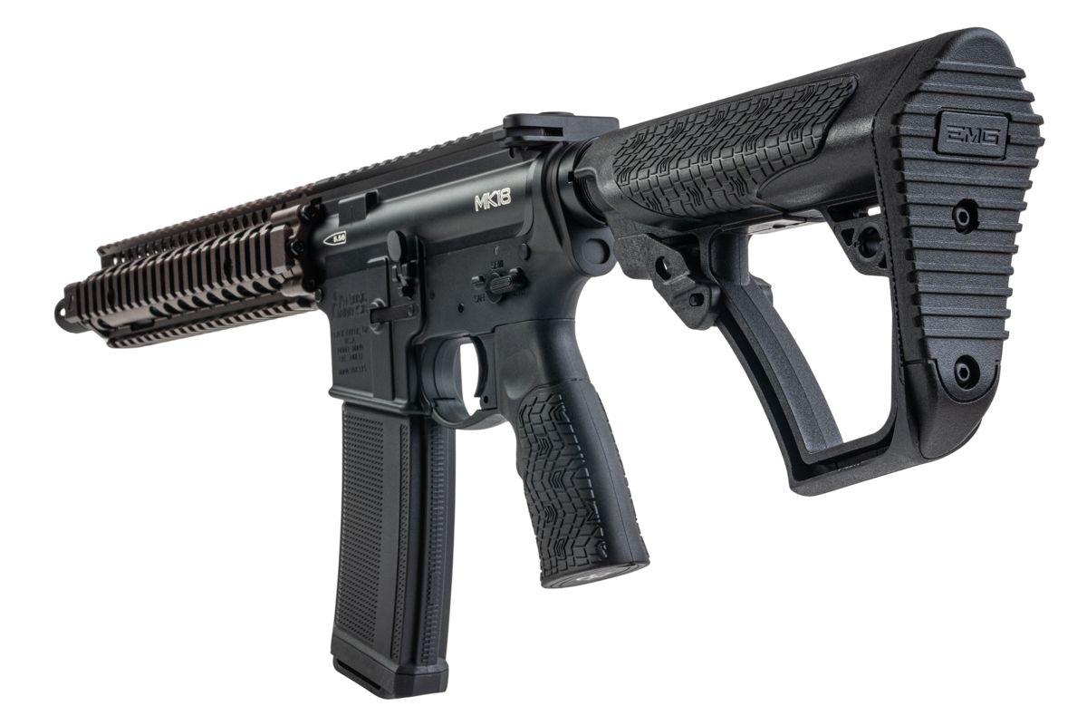 EMG ダニエル ディフェンス MK18 GBB エアソフト ライフル (BK/FDE、Double Eagle製)