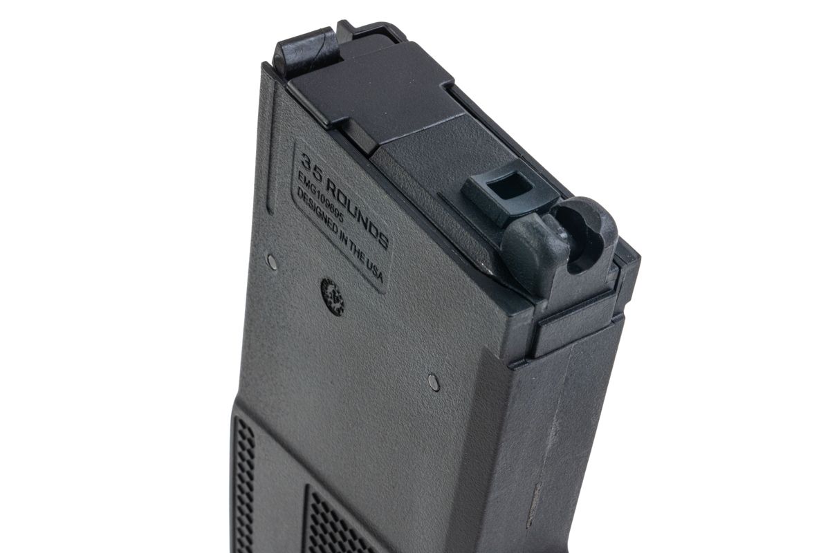 EMG ダニエル・ディフェンス DD ガスマガジン Tokyo Marui MWS GBB ライフル用 (35連装、ブラック、Double Eagle製)