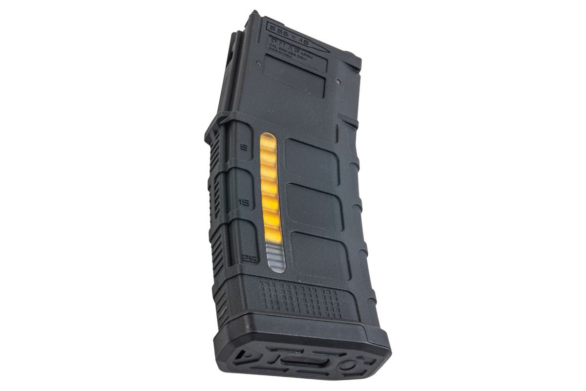 Double Eagle DMAG Tokyo Marui M4 MWS グリーンガスマガジン V2 (35発、ブラック)