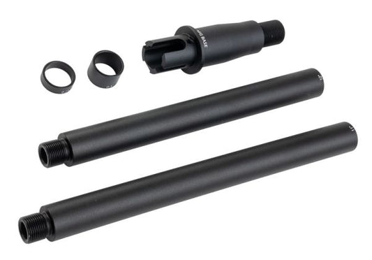 Dytac モジュラー 東京マルイ M4 AEG ライフル モジュラー アウターバレルキット (ロング 10/11 インチ) - BK