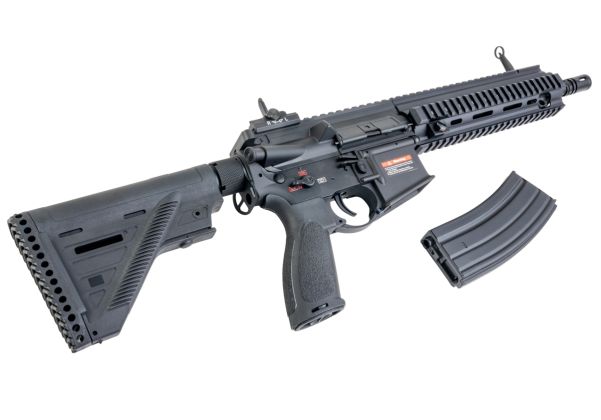 E&C 416A5 エアソフト AEG ライフル (EC111 QC 2.0 ギアボックス) - ブラック