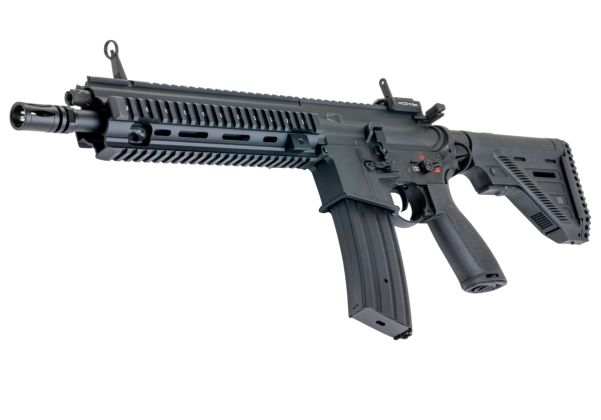 E&C 416A5 エアソフト AEG ライフル (EC111 QC 2.0 ギアボックス) - ブラック