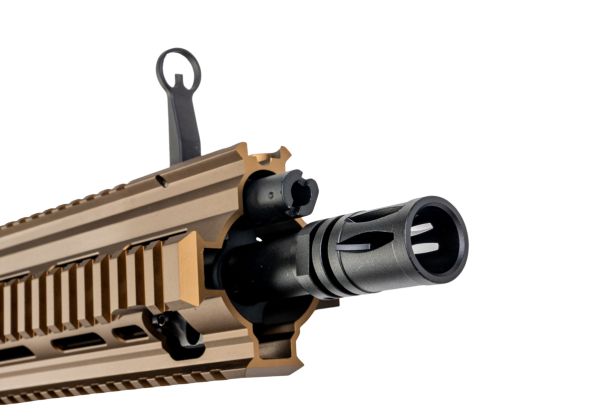 E&C 416A5 エアソフト電動ライフル（EC111 QC 2.0(機械の)メカボックス搭載） - タン