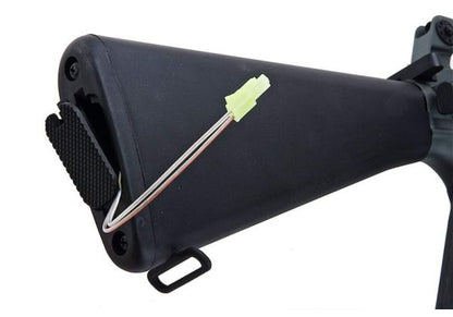 E&C M16A1 エアソフト電動ライフル（M203ガスグレネードランチャー付き）EC703（QD 1.5(機械の)メカボックス、ブランクマーキング） - ブラック
