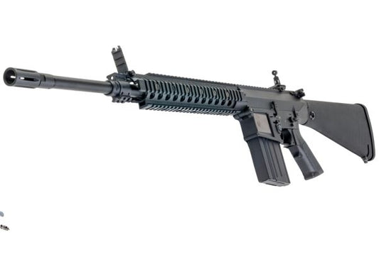 E&C KAC SR25 M110 DMR エアソフト電動ライフル（EC910 QC 2.0(機械の)メカボックス搭載） - ブラック
