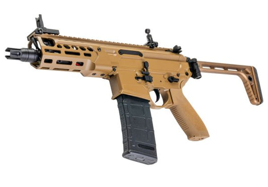 E&C MCX ラトラー エアソフト電動ガン (5.6インチ) - Fちゃいろ
