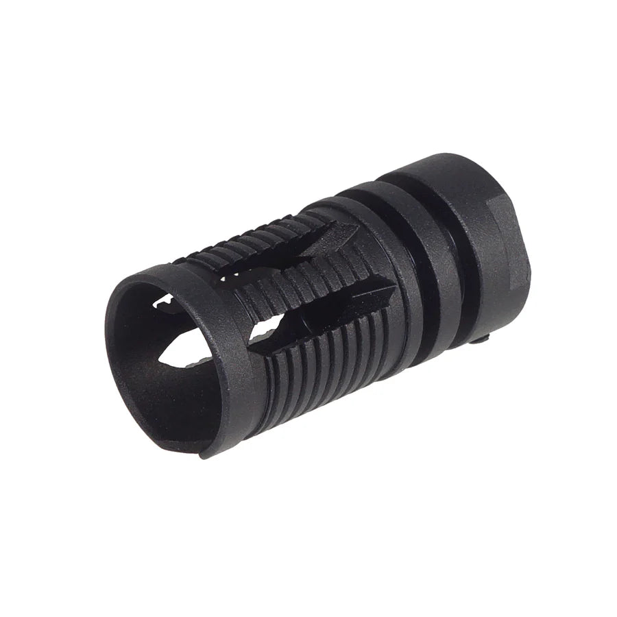 E&C KAC M4QDスタイル フラッシュハイダー 14mm用 (EC-MP137) - ブラック
