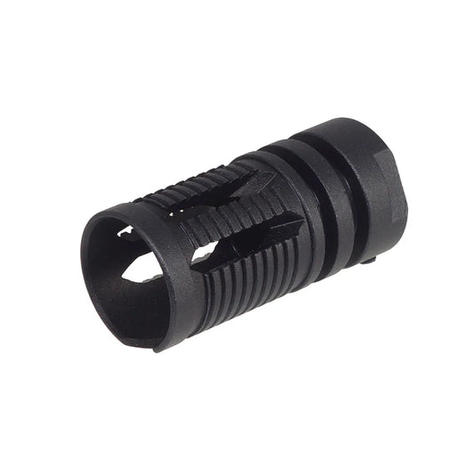 E&C KAC M4QDスタイル フラッシュハイダー 14mm用 (EC-MP137) - ブラック
