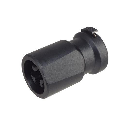 E&C ブラックアウト 51T エアソフト フラッシュ ハイダー 14mm 用 ダイバーター付き (EC-MP236) - ブラック