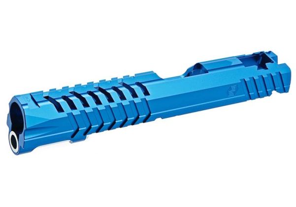 EDGE Tokyo Marui HI-CAPA 5.1 GBB エアソフトガン スタンダードGBBスライド (カスタム 'MAX、アルミニウム / アルミ) - ブルー