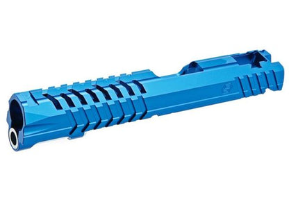 EDGE Tokyo Marui HI-CAPA 5.1 GBB エアソフトガン スタンダードGBBスライド (カスタム 'MAX、アルミニウム / アルミ) - ブルー