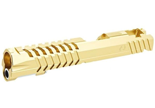 EDGE Tokyo Marui HI-CAPA 5.1 GBB エアソフトガン スタンダードGBBスライド (カスタム 'MAX、アルミニウム / アルミ) - 金(きん)