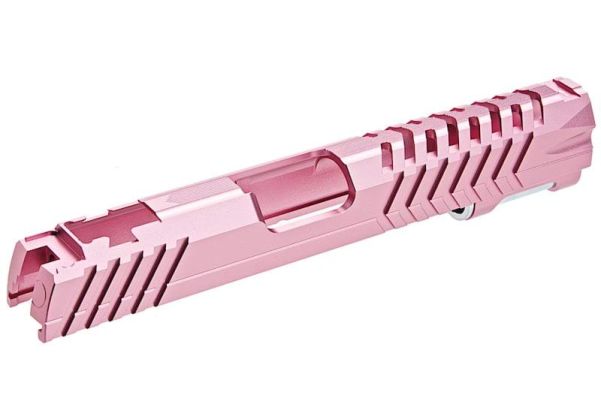 EDGE Tokyo Marui HI-CAPA 5.1 GBB エアソフトガン スタンダードGBBスライド (カスタム 'MAX、アルミニウム / アルミ) - ピンク