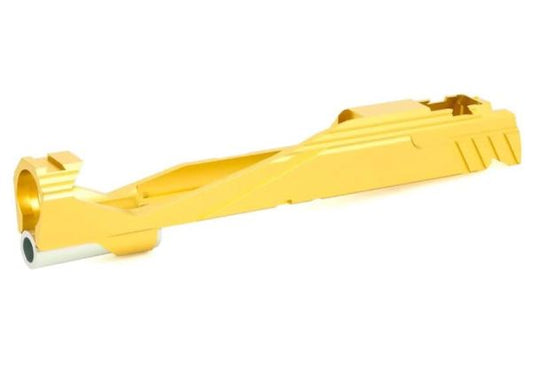 EDGE Tokyo Marui HI-CAPA 5.1 GBB エアソフト GBBスライド (カスタム「GIGA」、アルミニウム / アルミ) - 金(きん)